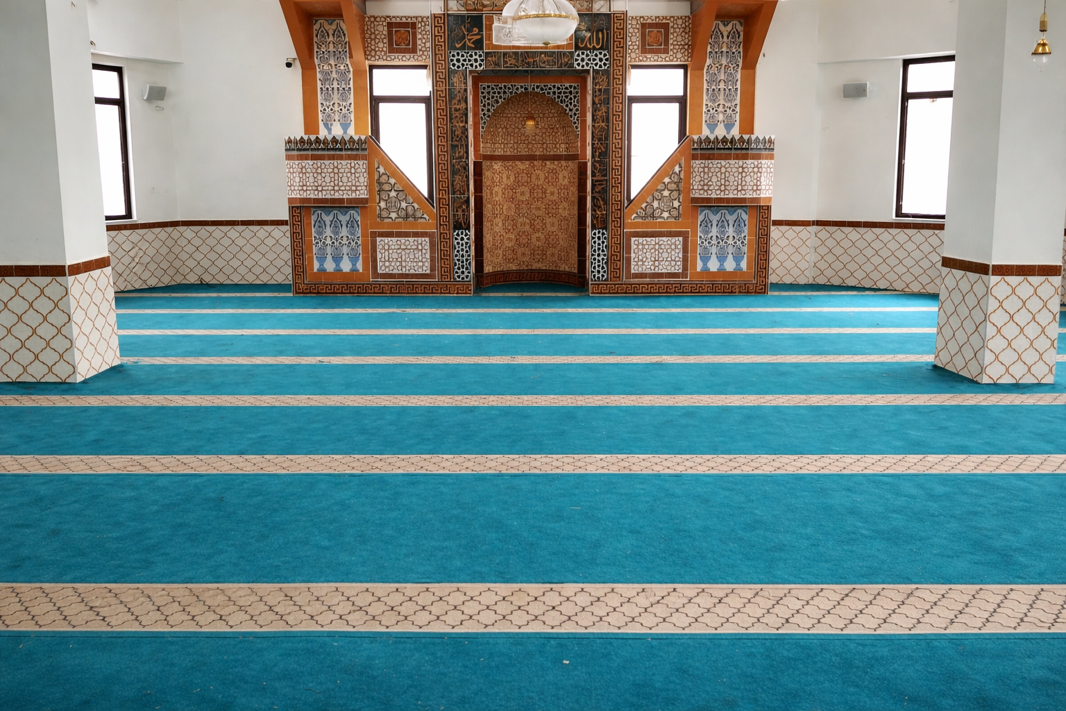 Tekbir Cami Halısı Üretimi ve Döşeme